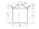 Zeichnung Betonzisterne 6500 Liter