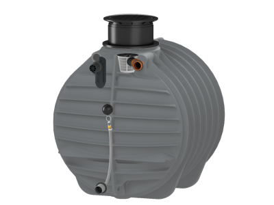 Erdtank mit Retentionspaket als Retentionszisterne
