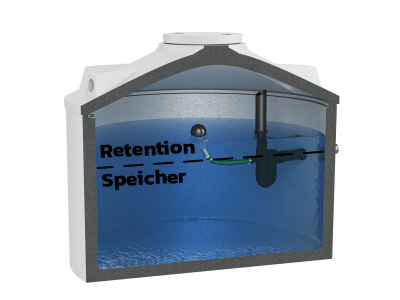 Retentionszisterne ohne Zubehör