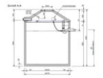 Retentionzisterne 12500 Liter ohne Technik - Zeichnung